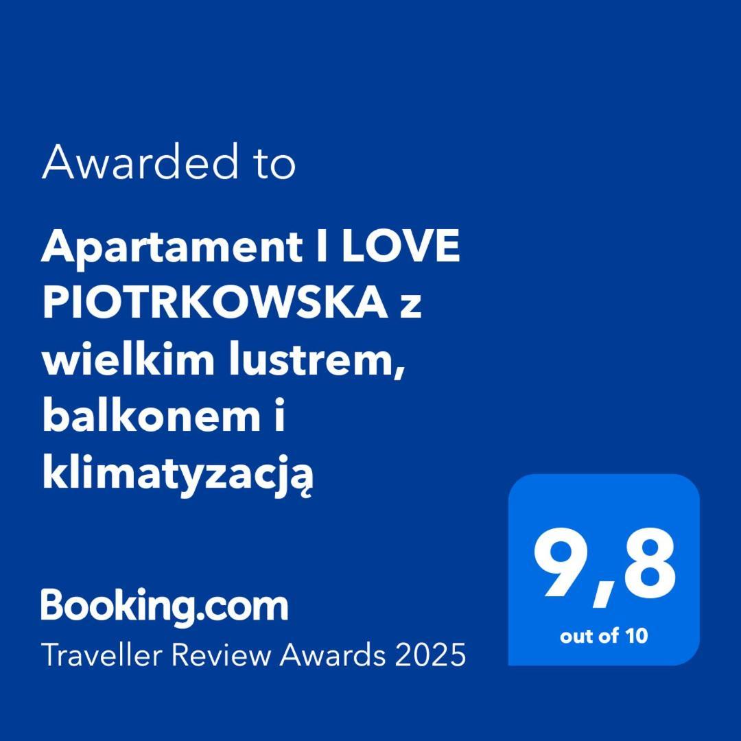 Apartament I Love Piotrkowska Z Wielkim Lustrem, Balkonem I Klimatyzacja Łódź Exteriör bild
